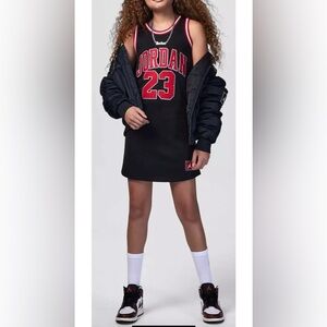 Jordan black jersey dress big girl size Medium
